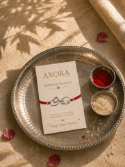 AXORA LIFE 925 Sterling Silver Infinity Rakhi For Brother