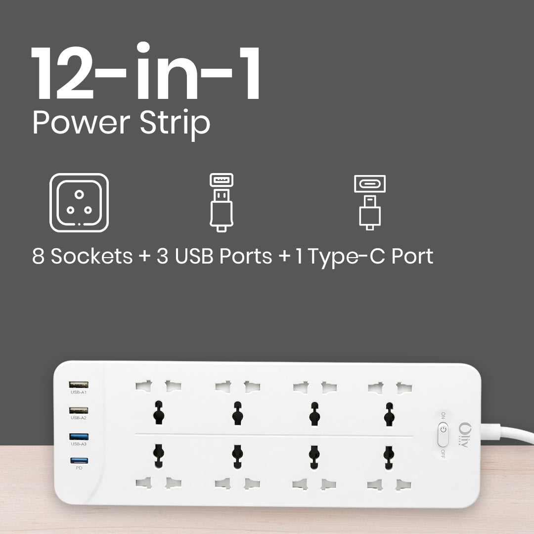 Olivelife 8 in 1 Extension Board