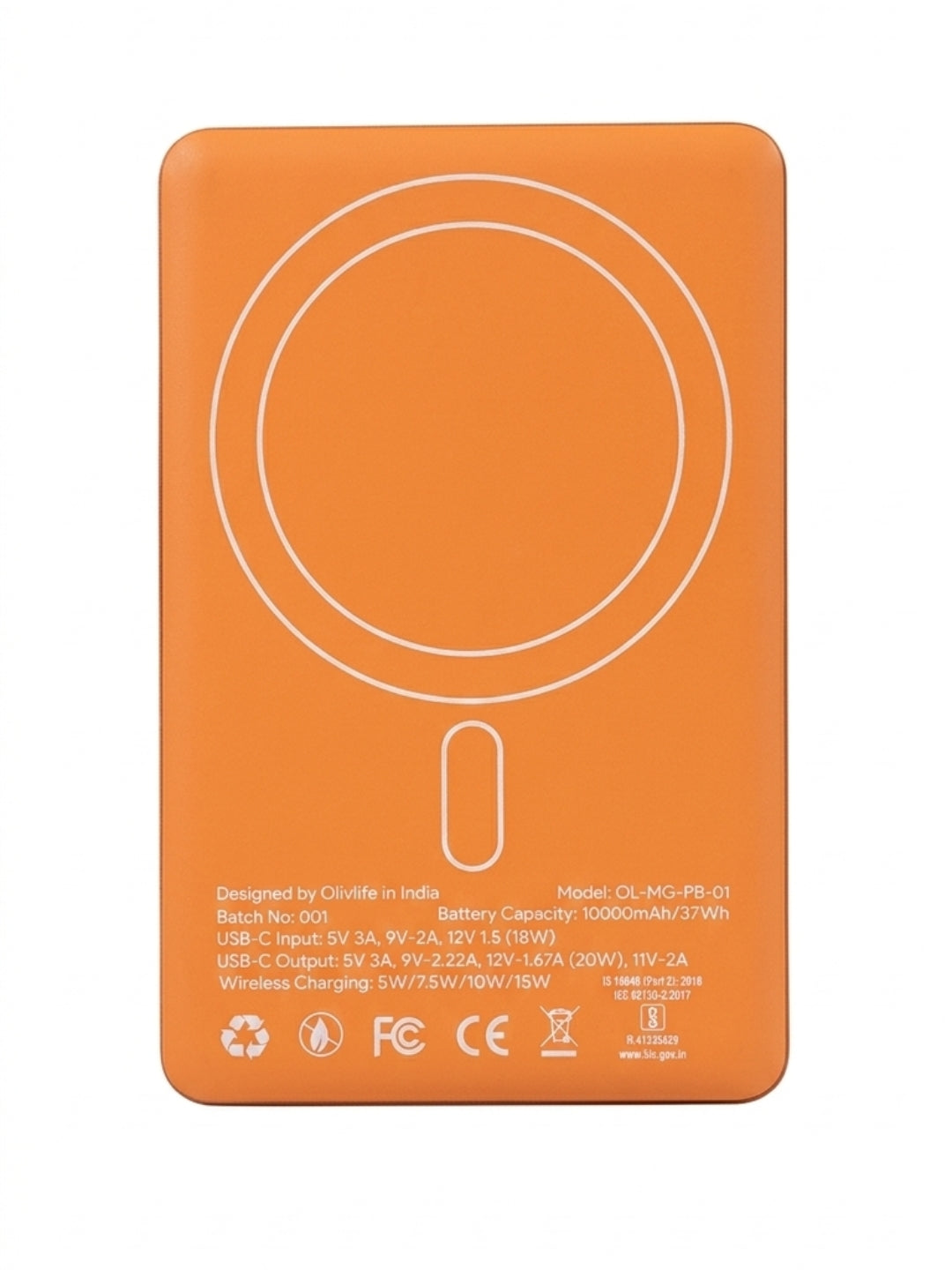 Olivlife Magsafe Wireless 10000Mah Fast Charging Power Bank,Strong Magnet,22.5W Output for iPhone