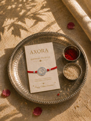 AXORA LIFE 925 Sterling Silver Om Rakhi For Brother