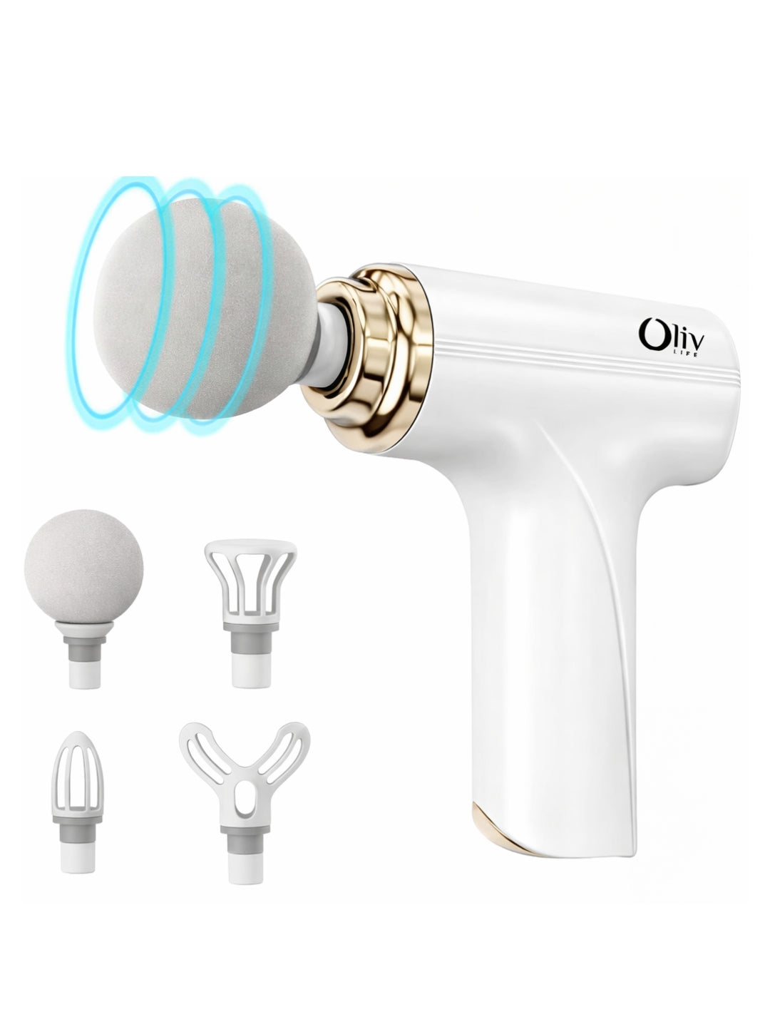 Olivlife Massage Gun for Body Pain – Mini Massage Gun for Deep Tissue, Muscle & Body Pain Relief