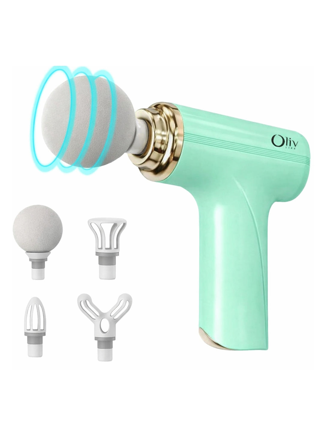 Olivlife Massage Gun for Body Pain – Mini Massage Gun for Deep Tissue, Muscle & Body Pain Relief