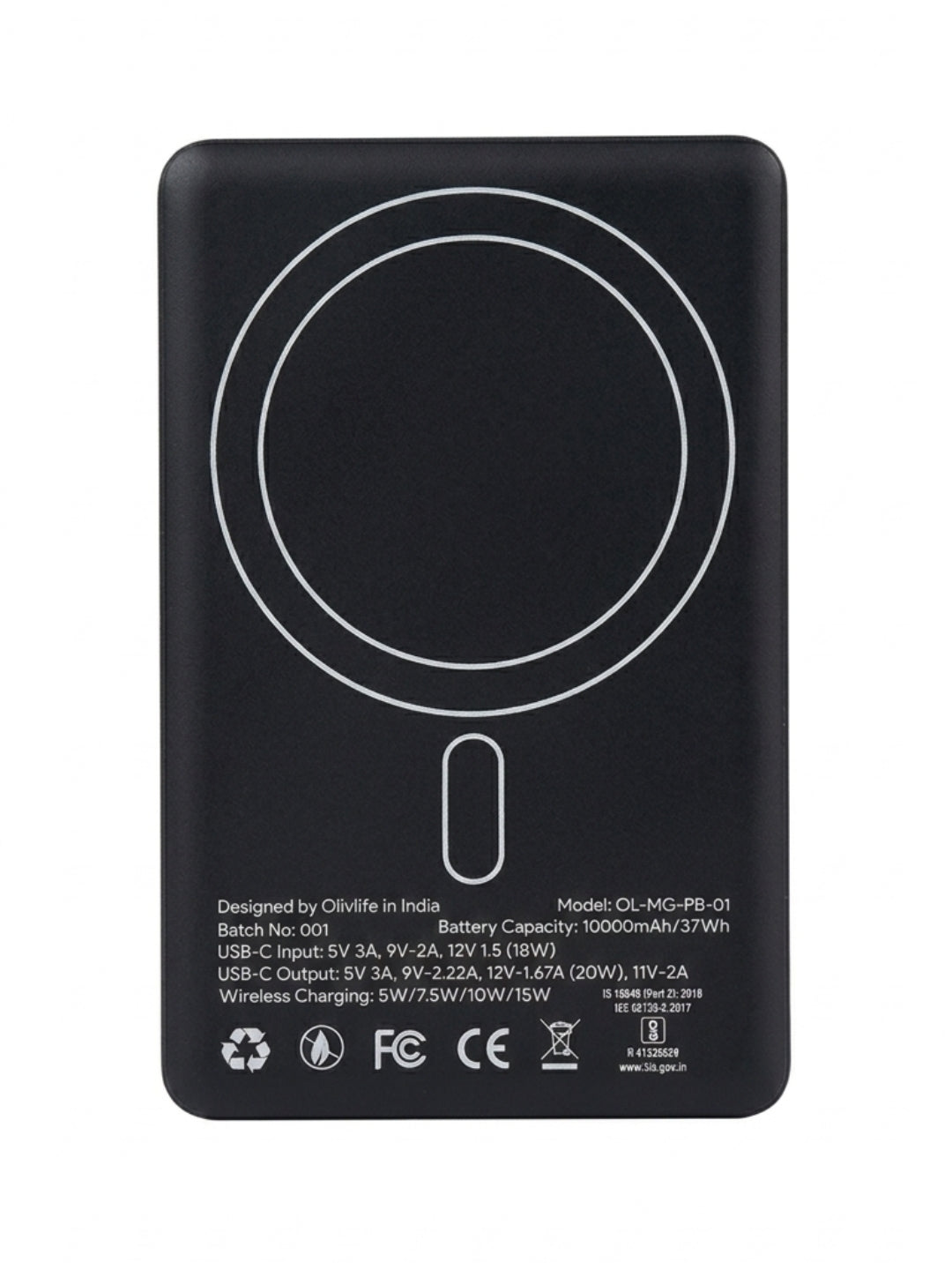 Olivlife Magsafe Wireless 10000Mah Fast Charging Power Bank,Strong Magnet,22.5W Output for iPhone