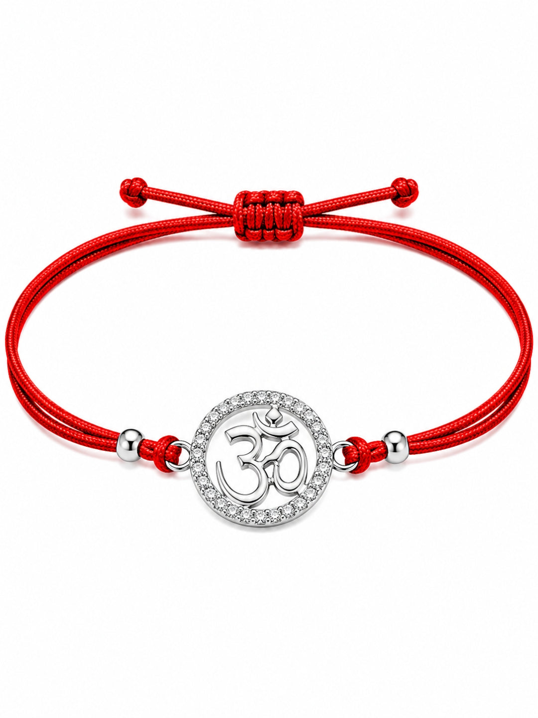 AXORA LIFE 925 Sterling Silver Om Rakhi For Brother