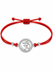 AXORA LIFE 925 Sterling Silver Om Rakhi For Brother