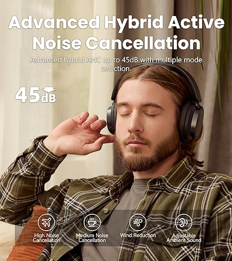 OlivLife Power Beats wireless headphones built-in mic – best wireless headphones with mic for calls and gaming
