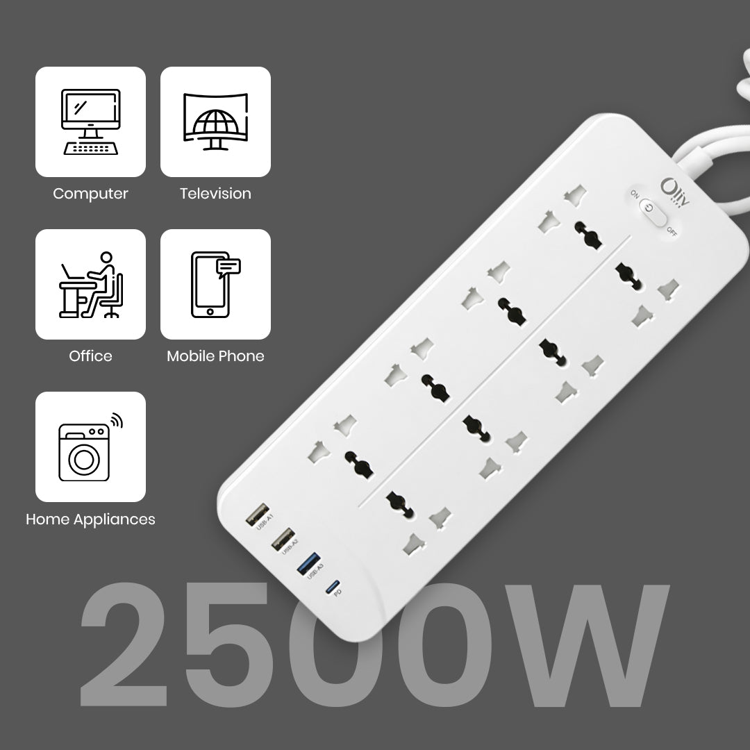 Olivelife 8 in 1 Extension Board