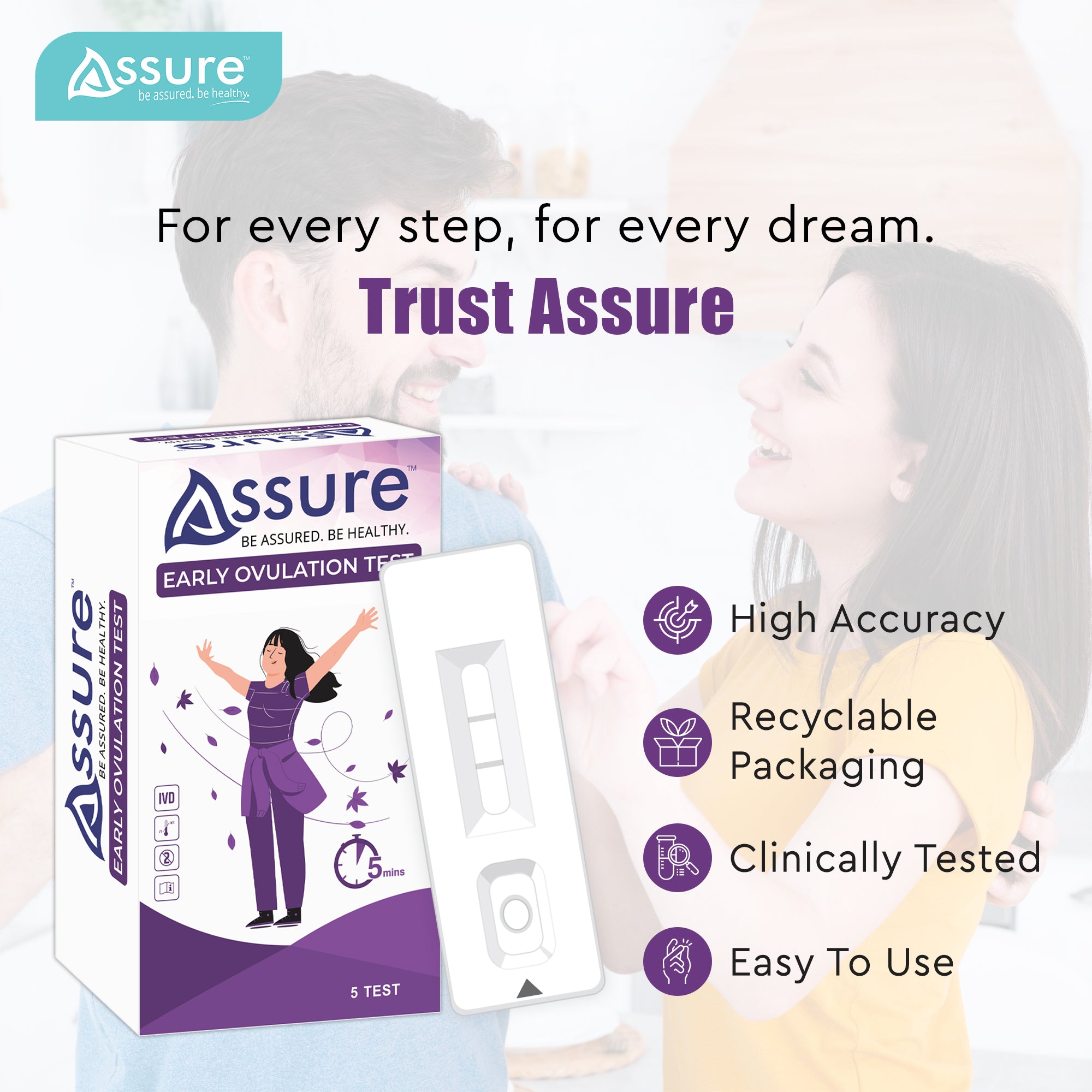 Assure Early Ovulation Kit Pack of 5
