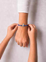 AXORA LIFE 925 Sterling Silver Shree Rakhi For Brother