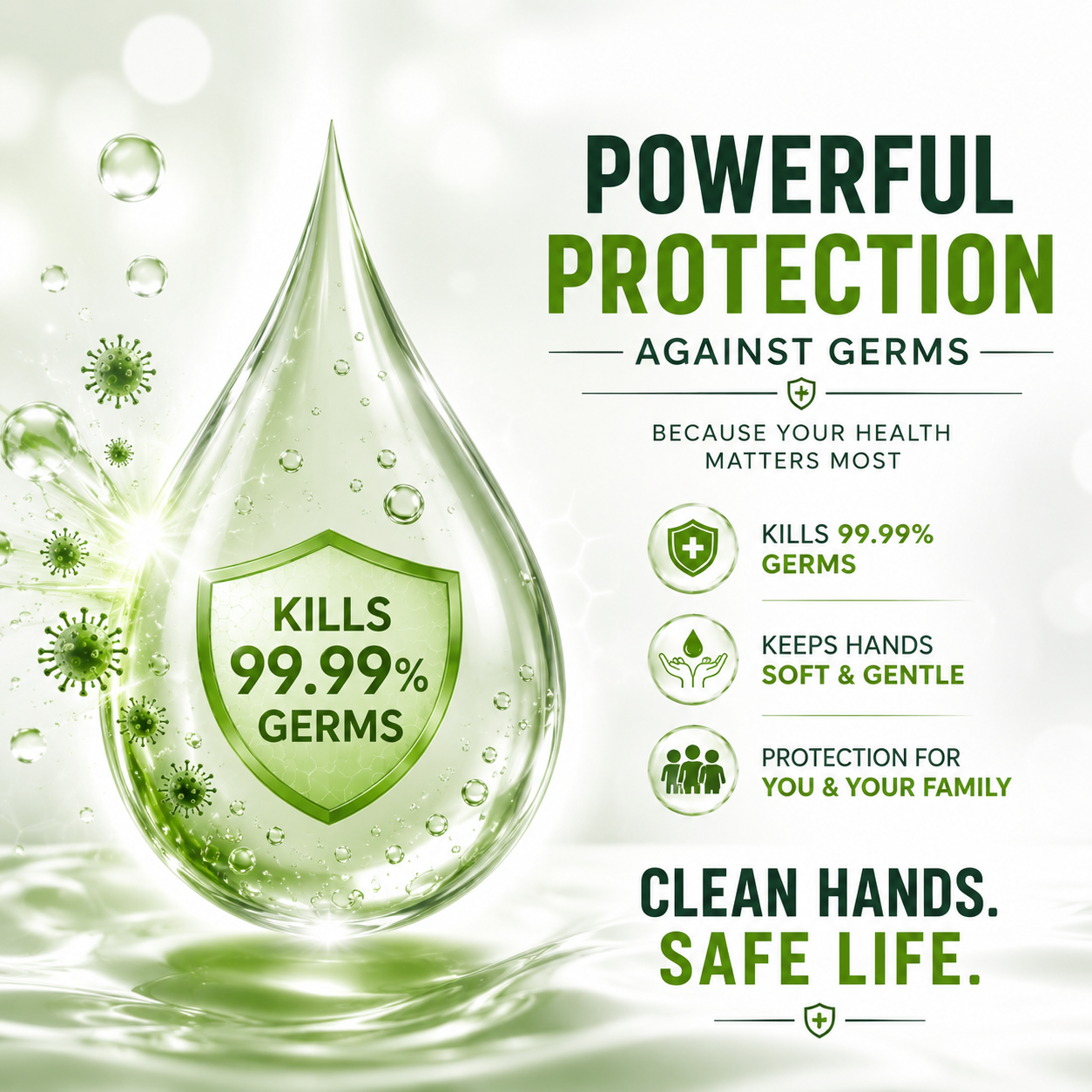 Assureit Natural Hand Wash – Aloe Vera & Vitamin E Moisturizing Antibacterial Liquid 250ml