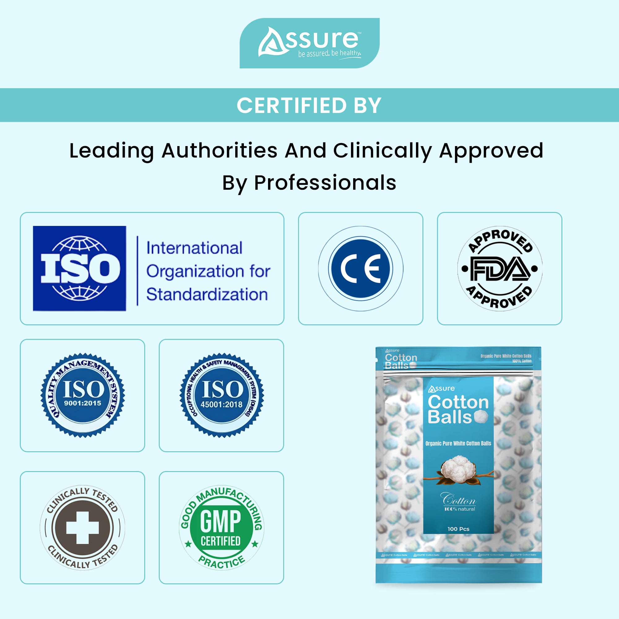 Assure - 100% Organic Cotton Balls