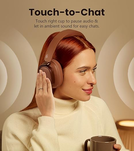 OlivLife Power Beats foldable wireless headphones – noise cancelling headphones for travel with compact fold design
