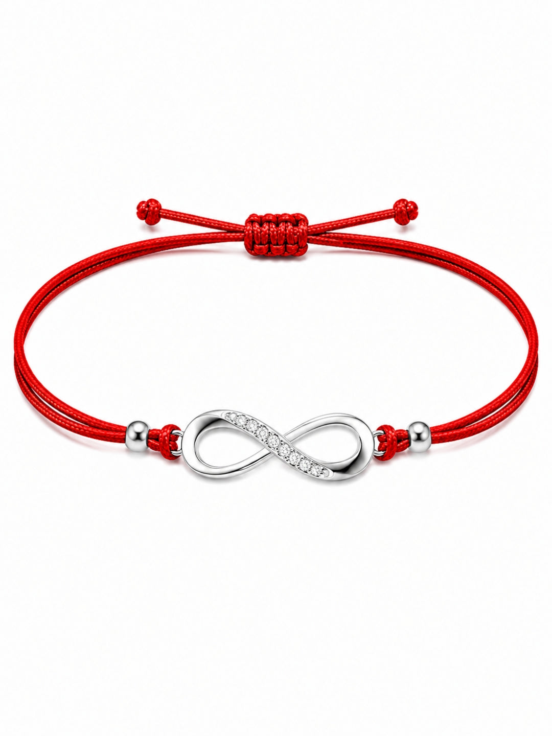 AXORA LIFE 925 Sterling Silver Heart Infinity Rakhi For Brother