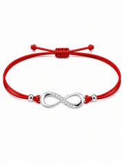 AXORA LIFE 925 Sterling Silver Heart Infinity Rakhi For Brother