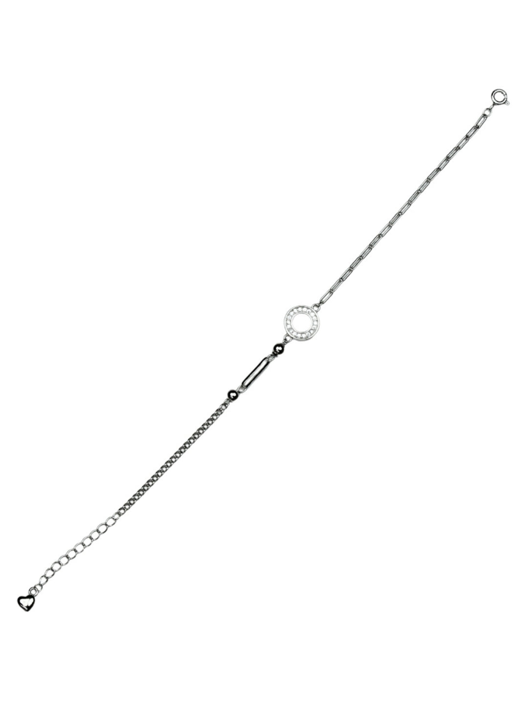 Modern Dual-Chain Silver Bracelet