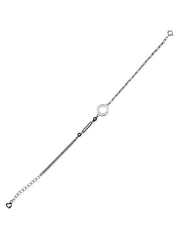 Modern Dual-Chain Silver Bracelet