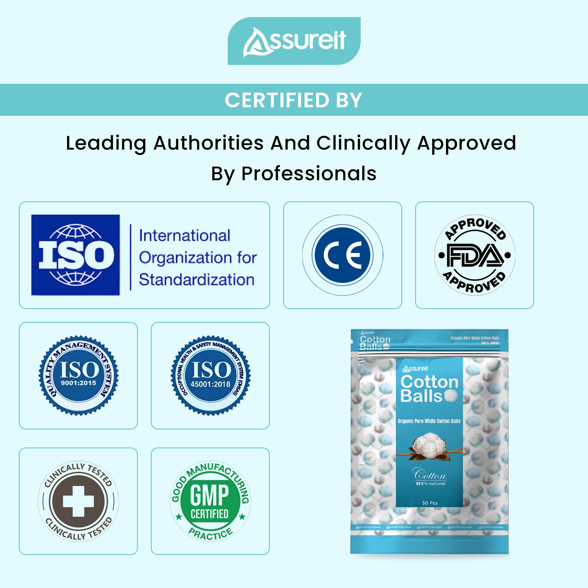Assureit - 100% Organic Cotton Balls