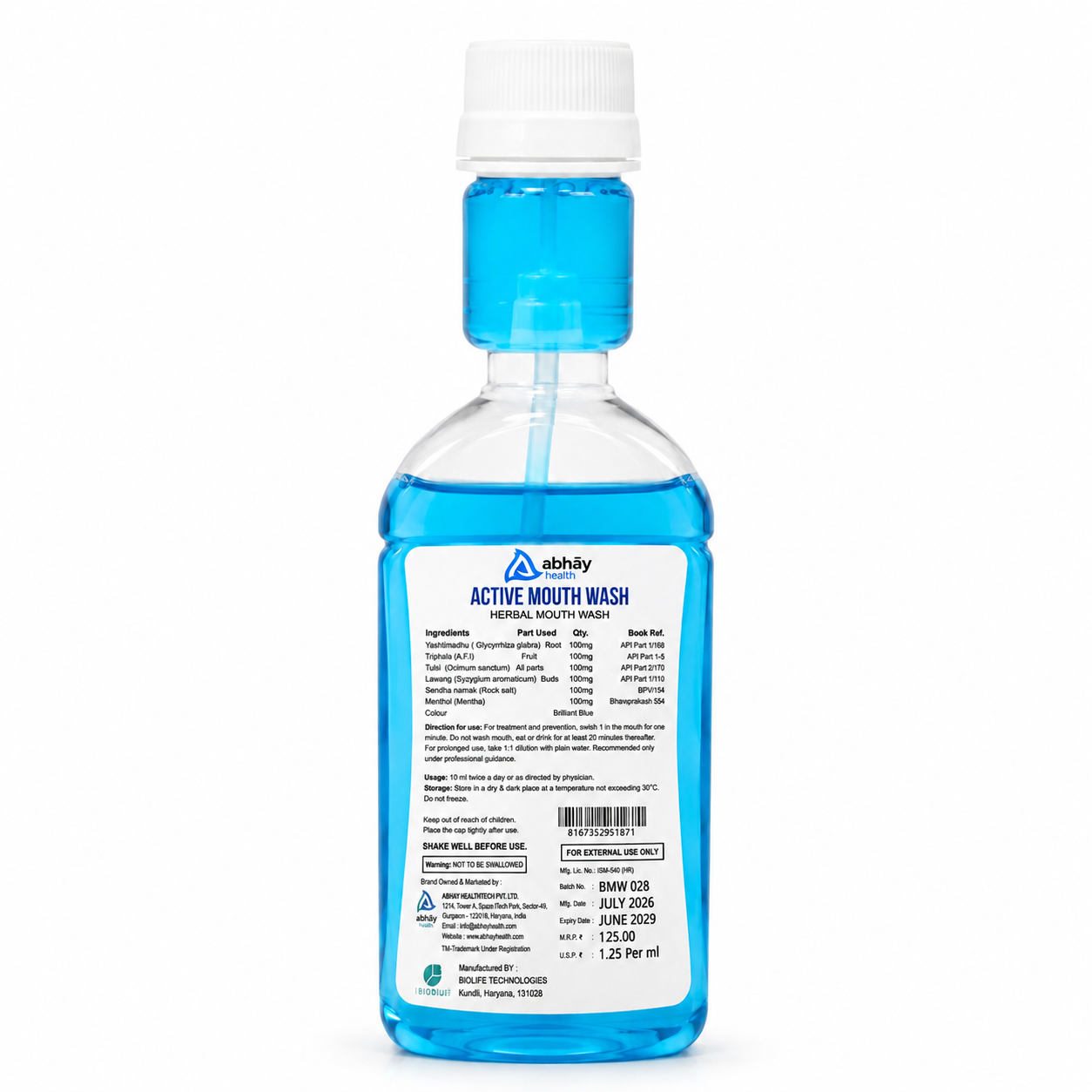 Assureit Active Mouthwash – Sugar-Free Mouthwash for Fresh Breath | Best Mouthwash for Daily Use