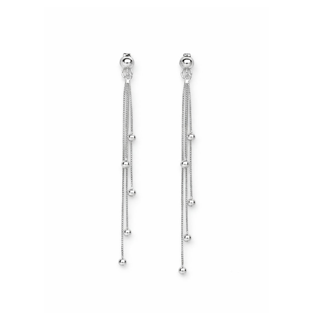 Axora Life 925 sterling silver multi chain dangle earrings for women