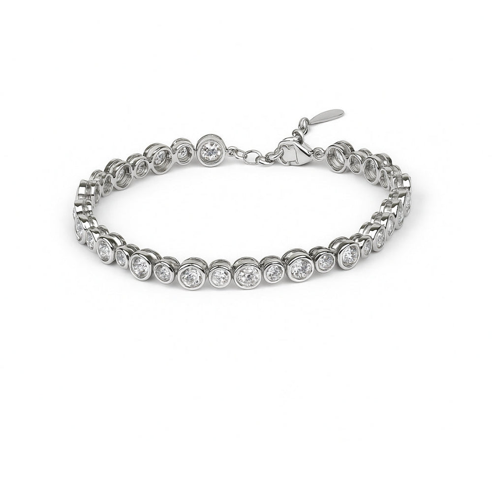 Axora Life 925 sterling silver heart zircon bracelet for women