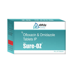 Assure Sure-0Z Ofloxacin &  Ornidazole Tablet IP (10* 10 Strips)
