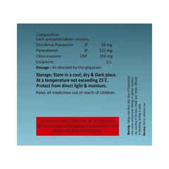 Assure SUREGESIC MR Diclofenac Potassium, Paracetamol & Chlorzoxazone Tablets (10 * 10 Strips)