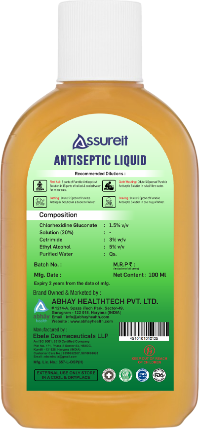 directions for use as antiseptic liquid for first aid and floor cleaning
