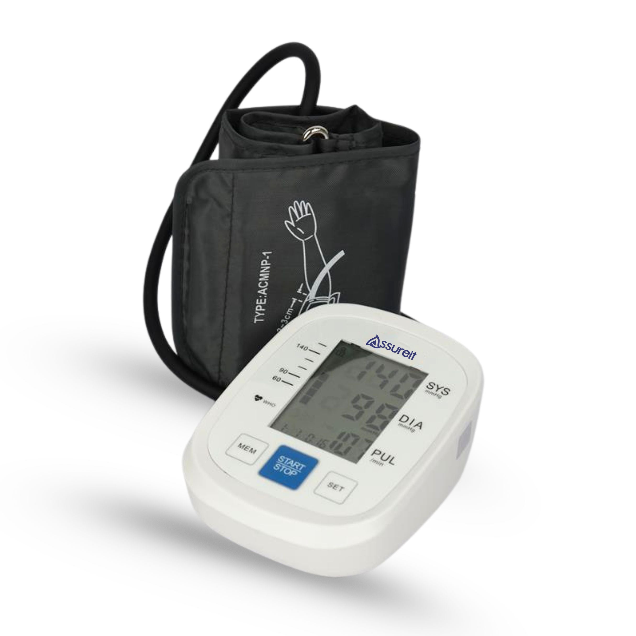 smart digital bp machine for home showing systolic diastolic pulse
