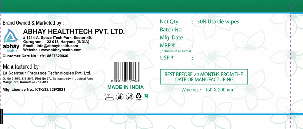 ingredients and usage instructions aloe vera wipes India

