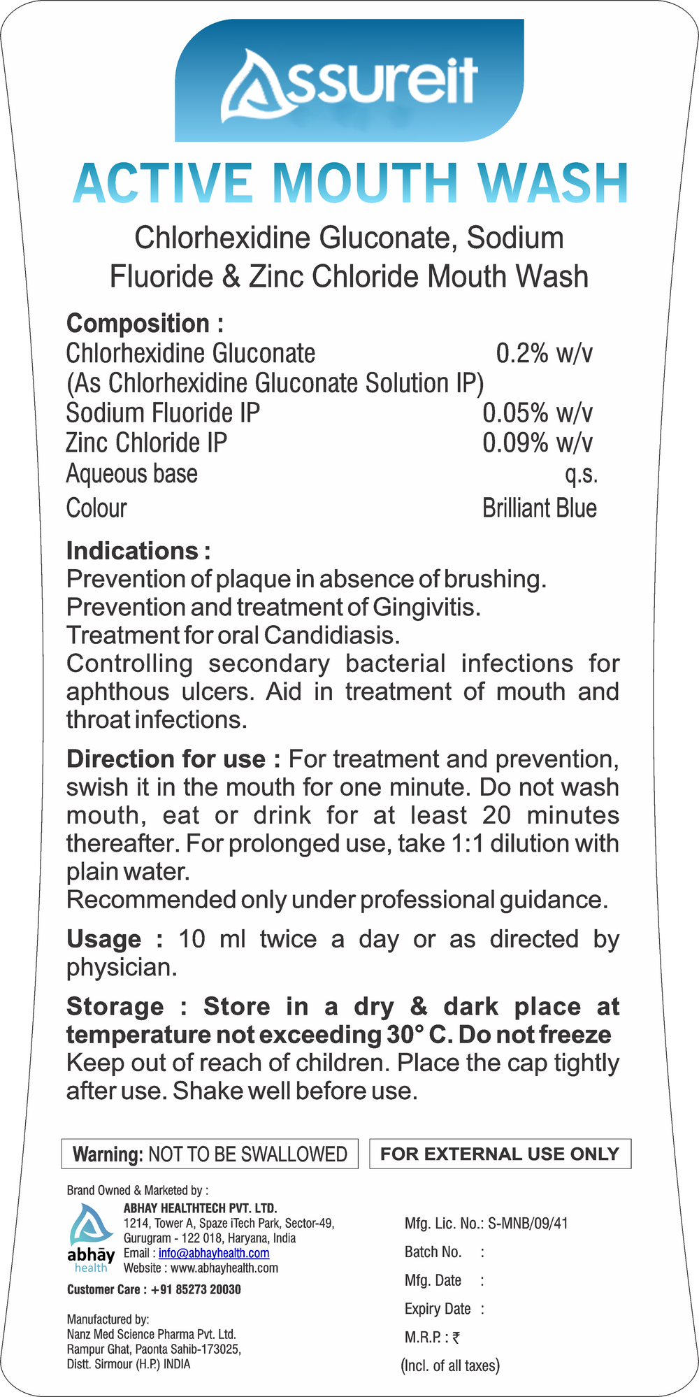 best mouthwash for daily use alcohol-free India
