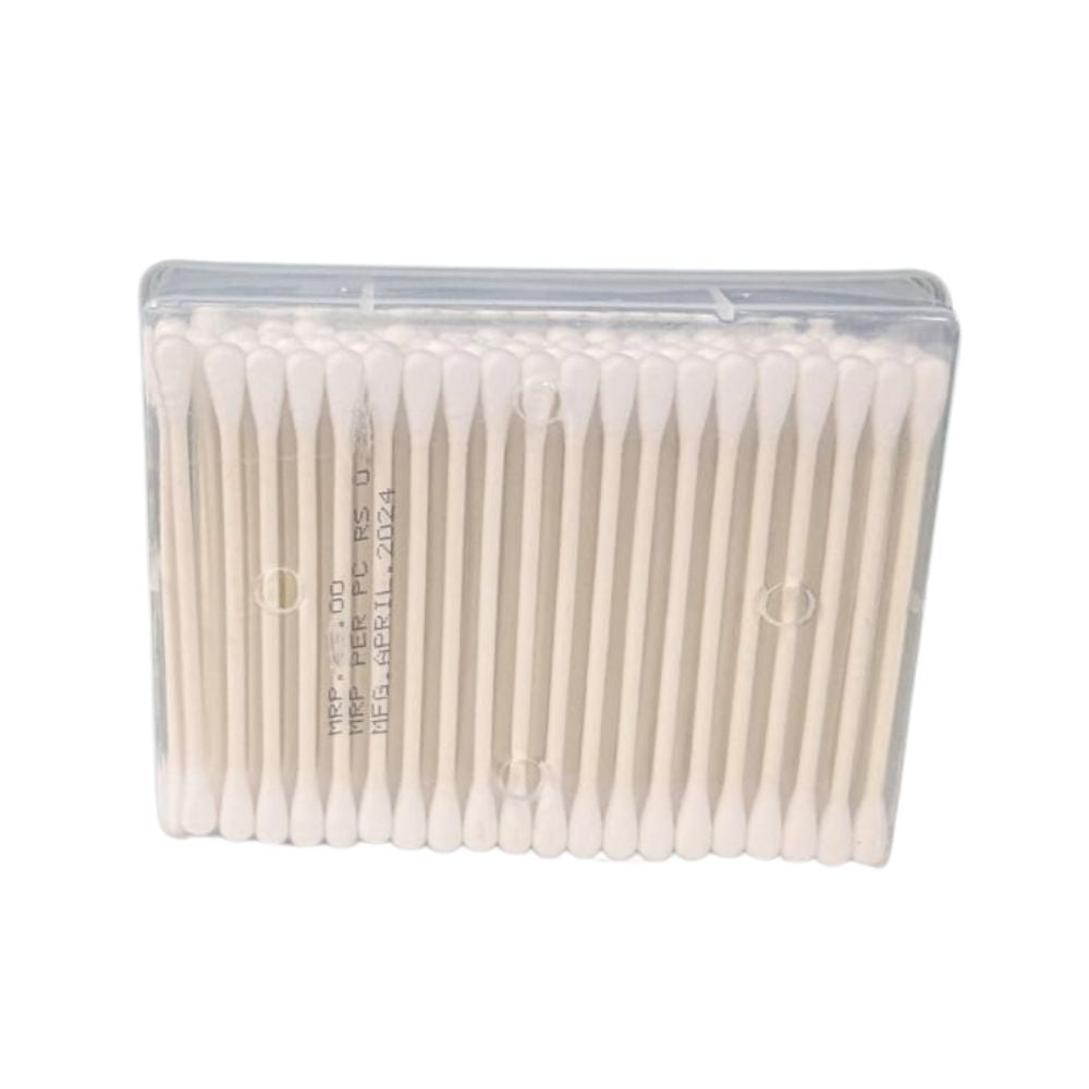 usage instructions and ingredients for eco-friendly cotton ear buds
