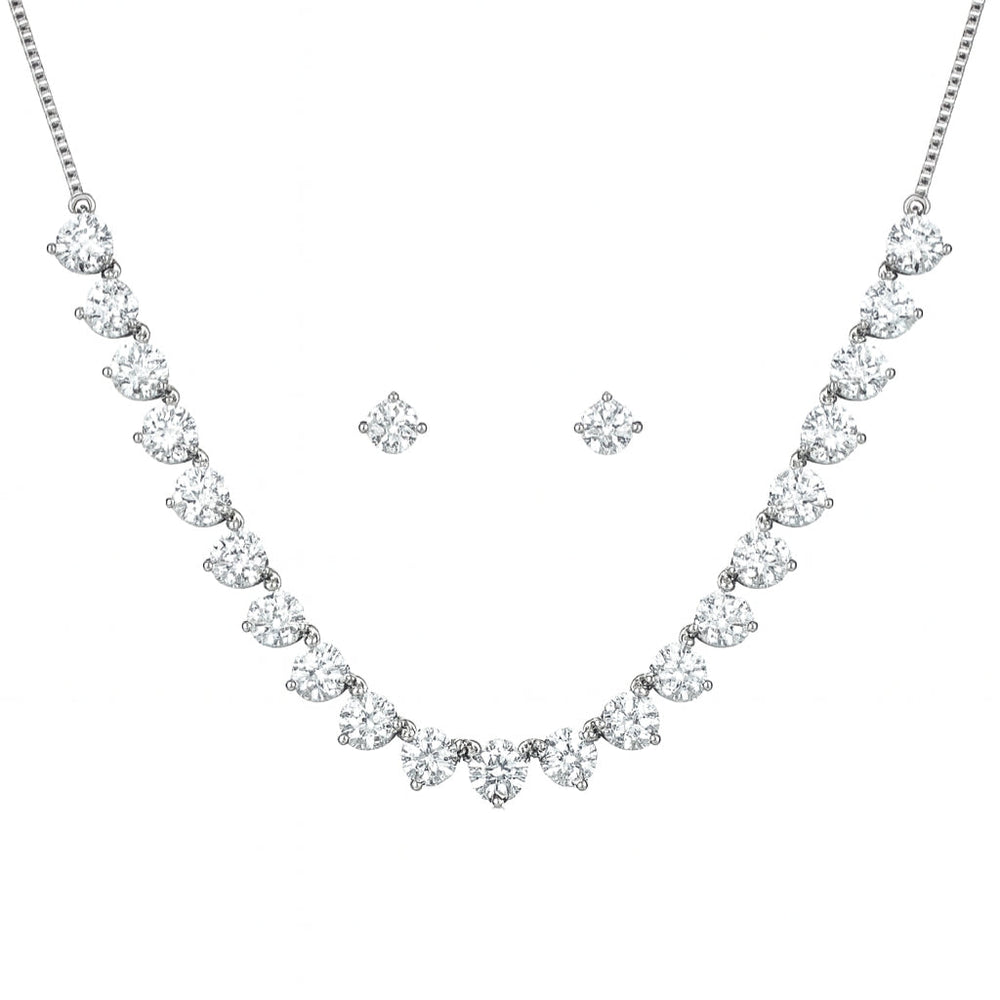 Axora Life 925 sterling silver big teardrop necklace set for women