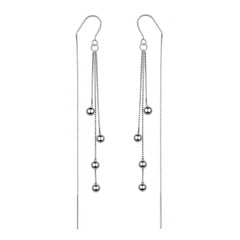 Axora Life 925 sterling silver crystal drop threader earrings for women