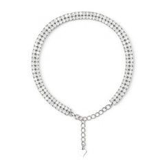 Axora Life 925 sterling silver double row zircon bracelet for women
