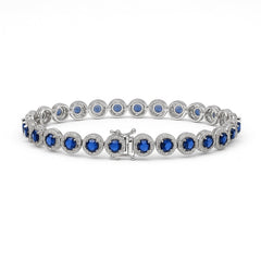 Axora Life 925 sterling silver blue zircon bracelet for women