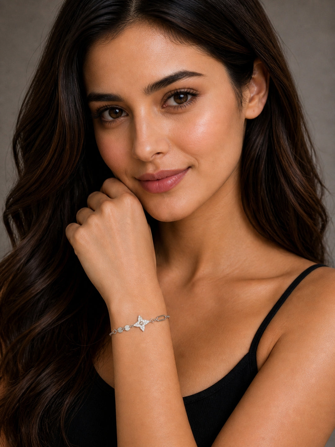 925 silver bracelet for women featuring modern mixed-link chain