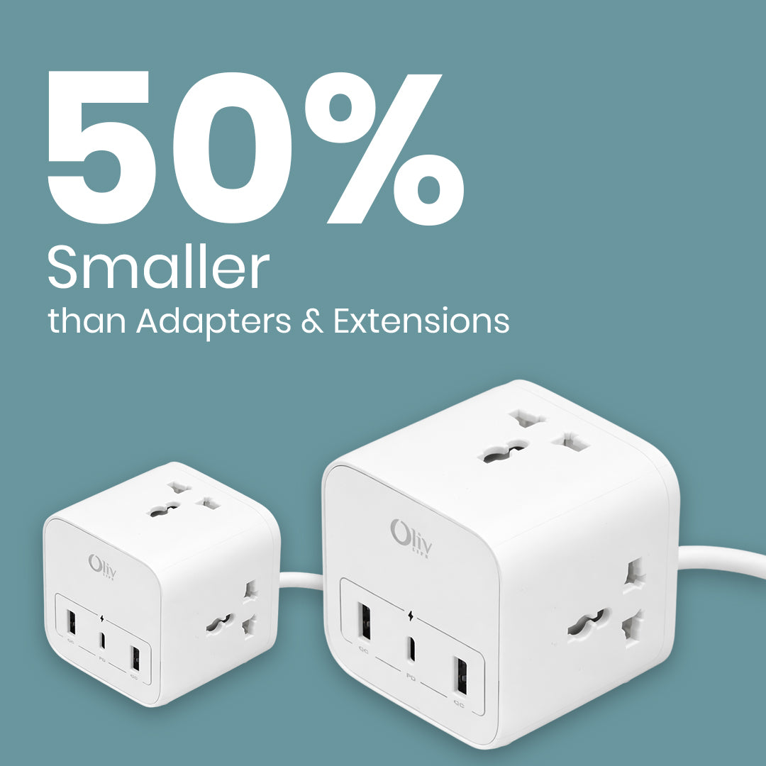 Olivlife Cube Extension Cord White