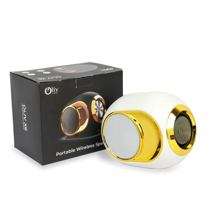 OlivLife X6 Portable Wireless Speaker Black Rose Gold