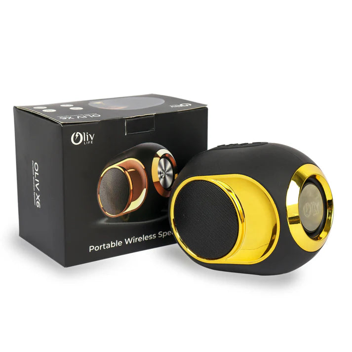 OlivLife X6 Portable Wireless Speaker Black Rose Gold