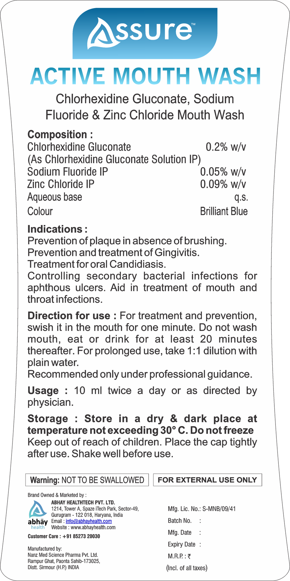 this images shows a mouth which is alcohol free mouthwash      
sodium fluoride mouthwash   