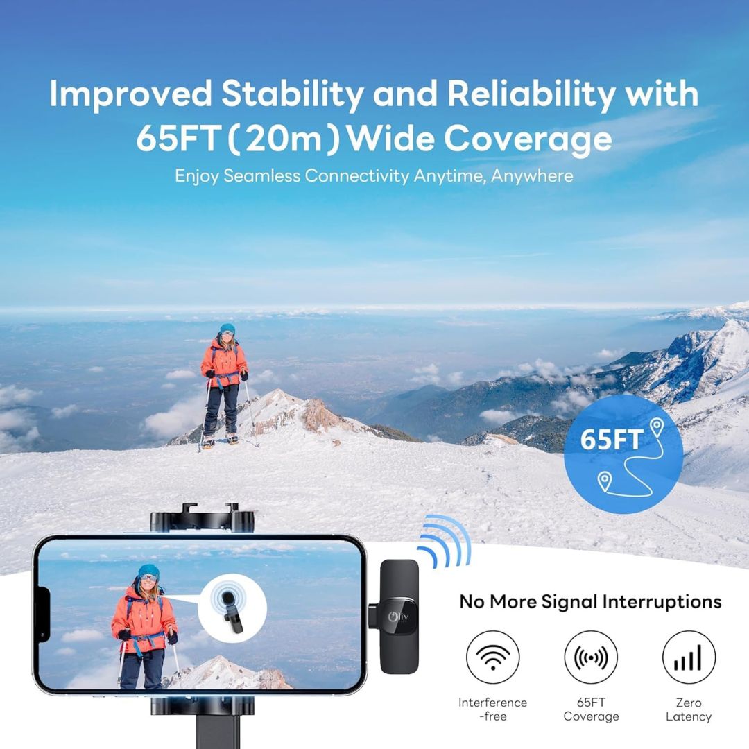 Oliv Life 3 in 1 Bluetooth Wireless Microphone