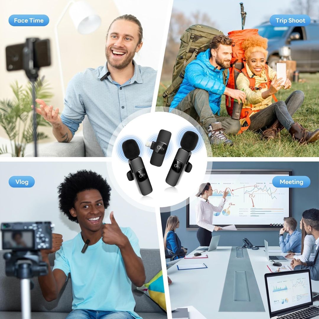 Oliv Life 3 in 1 Bluetooth Wireless Microphone