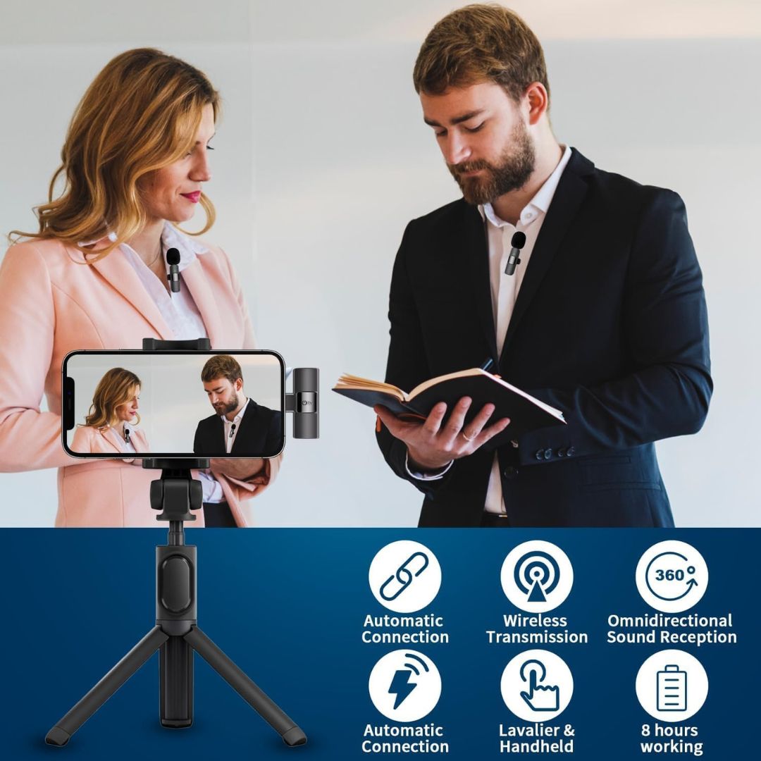 Oliv Life 3 in 1 Bluetooth Wireless Microphone