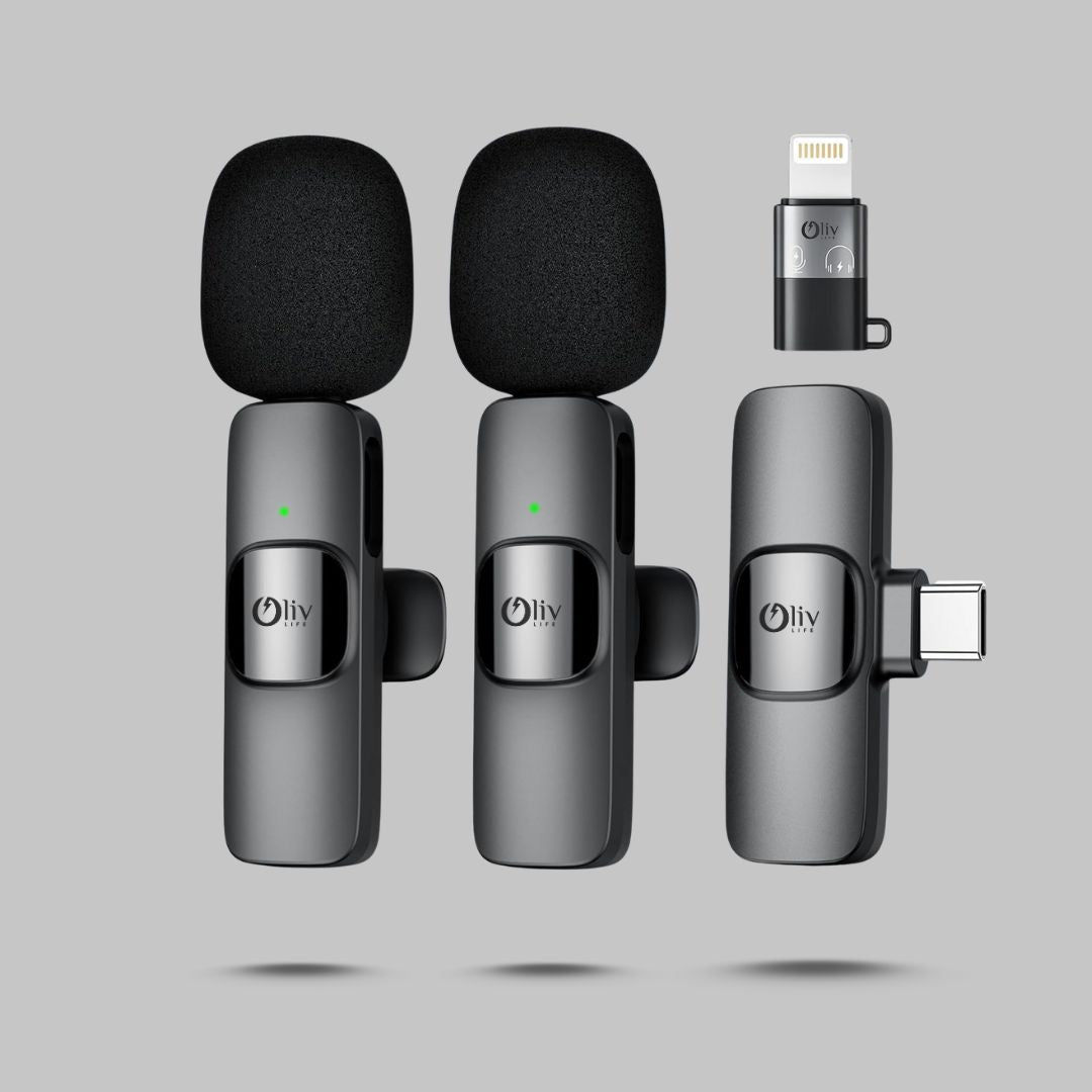 Oliv Life 3 in 1 Bluetooth Wireless Microphone