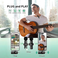 OlivLife 3 in 1 Bluetooth Wireless Microphone  (Black, True Wireless)