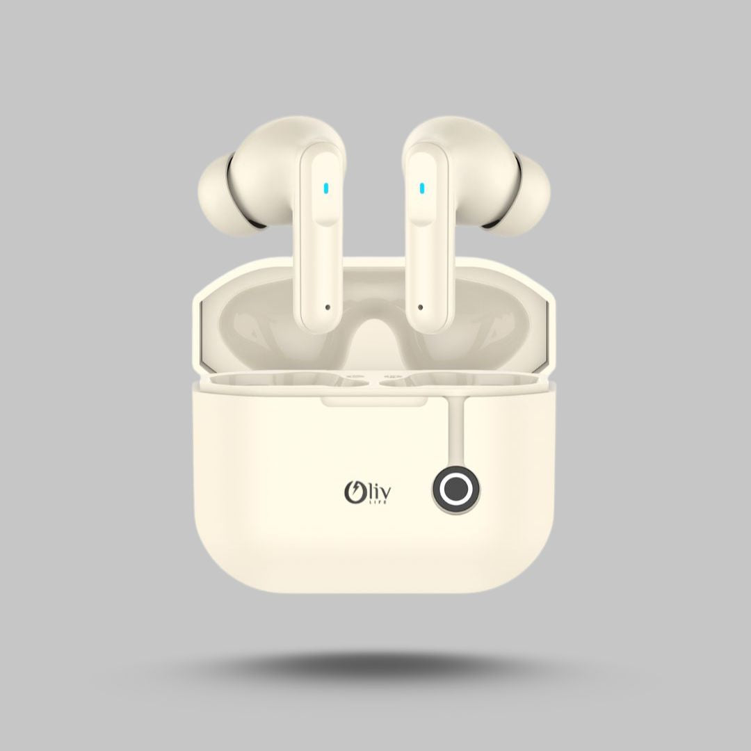 OlivLife Vortex Wireless Earbuds with Deep Bass & ENC Mic | Bluetooth Earbuds for Calling and Gaming