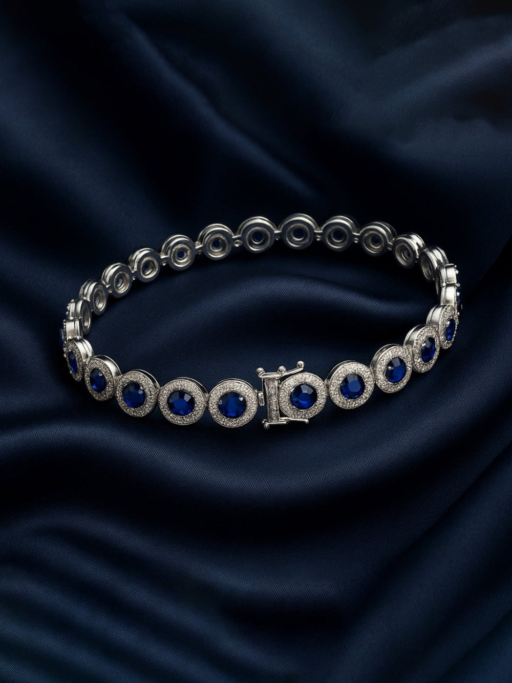 925 Sterling Silver Blue
