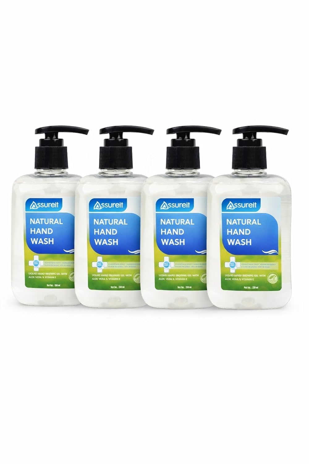 Assureit Natural Hand Wash – Aloe Vera & Vitamin E Moisturizing Antibacterial Liquid 250ml