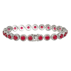 Axora Life 925 sterling silver pink zircon bracelet for women