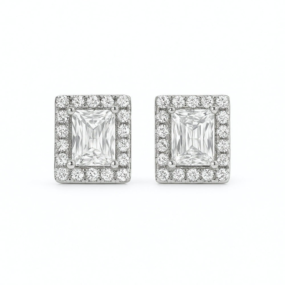 Axora Life 925 sterling silver ruby glow stud earrings for women